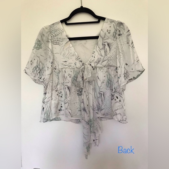 Club Monaco silk cropped top - Picture 8 of 16